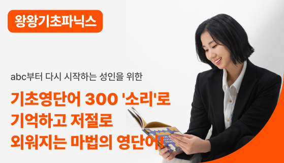 [VOD] [왕왕기초 성인파닉스] abc부터 시작하는 기초영단어300